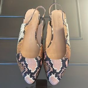Madewell women’s sling back flats